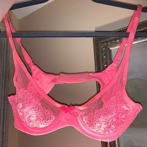 BODY BY VICTORIA Lace Trim Unlined Demi Bra